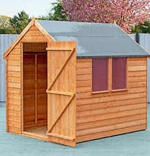 7x5 WOODEN GARDEN SHED SINGLE