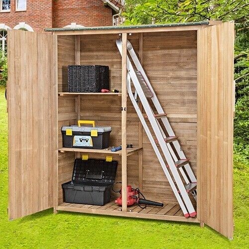 Wooden outdoor storage shed - wooden,