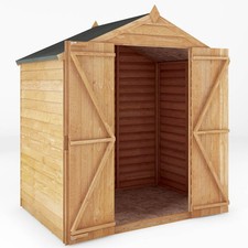 6x4 WOODEN GARDEN SHED DOUBLE