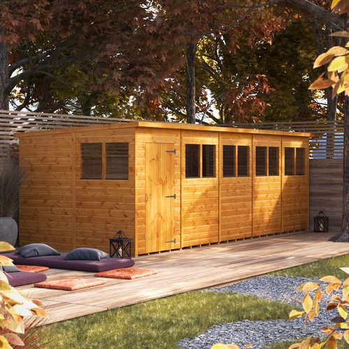 Shed power pent garden sheds - garden,