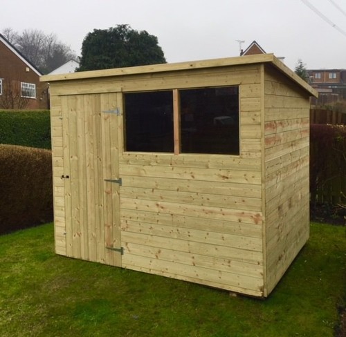 Pent garden shed tanalised g - garden,