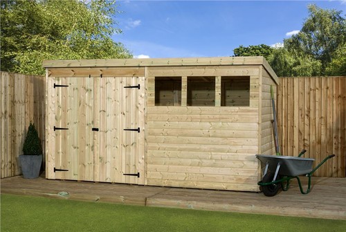 Empire 4500 pent - garden, shed