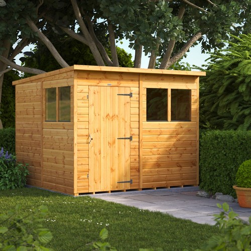 Shed power pent garden sheds - power,