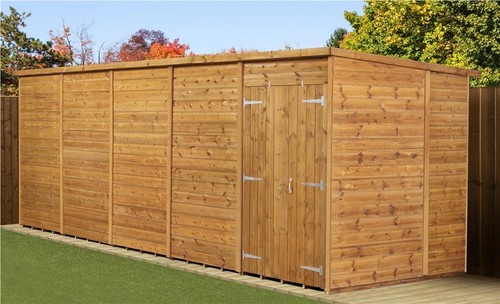Empire pent garden - garden, shed