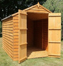 8x6 WOODEN GARDEN SHEDS DOUBLE