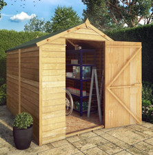 8x6 WOODEN GARDEN SHED APEX