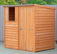 6x4 WOODEN GARDEN SHED OVERLAP